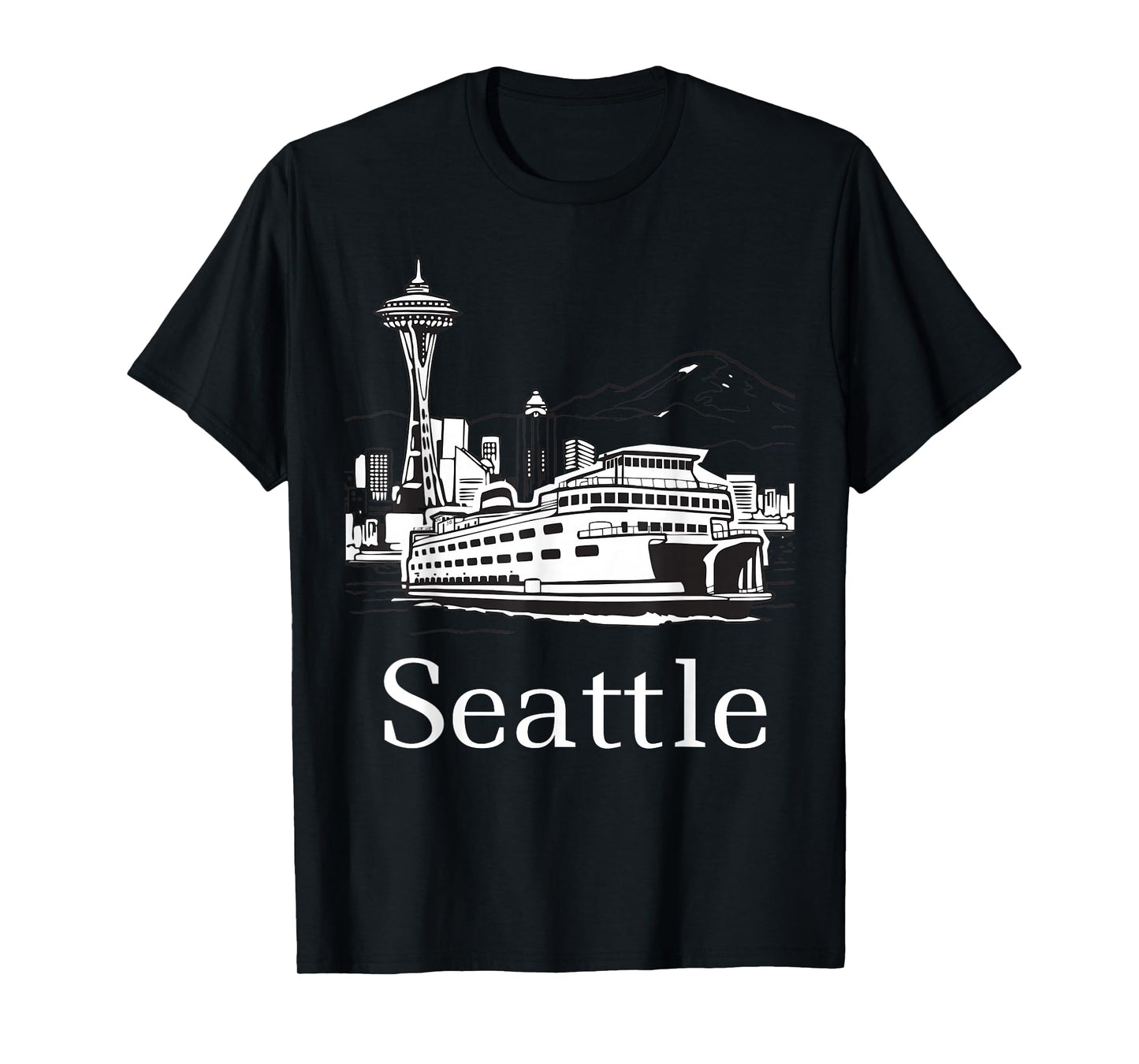 Seattle Skyline Island Ferry T-Shirt