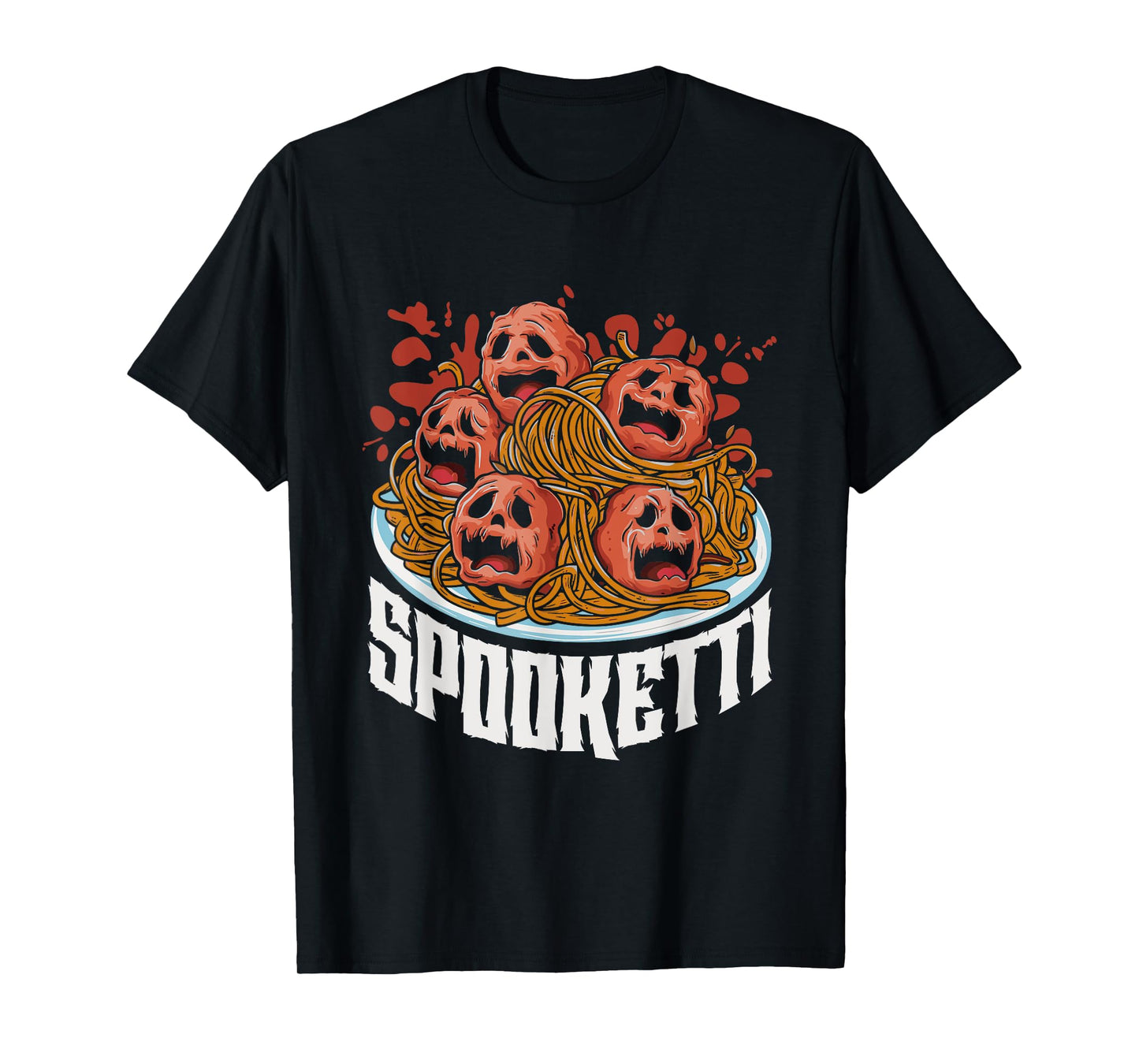 Funny Spooketti Halloween Costume Spaghetti T-Shirt