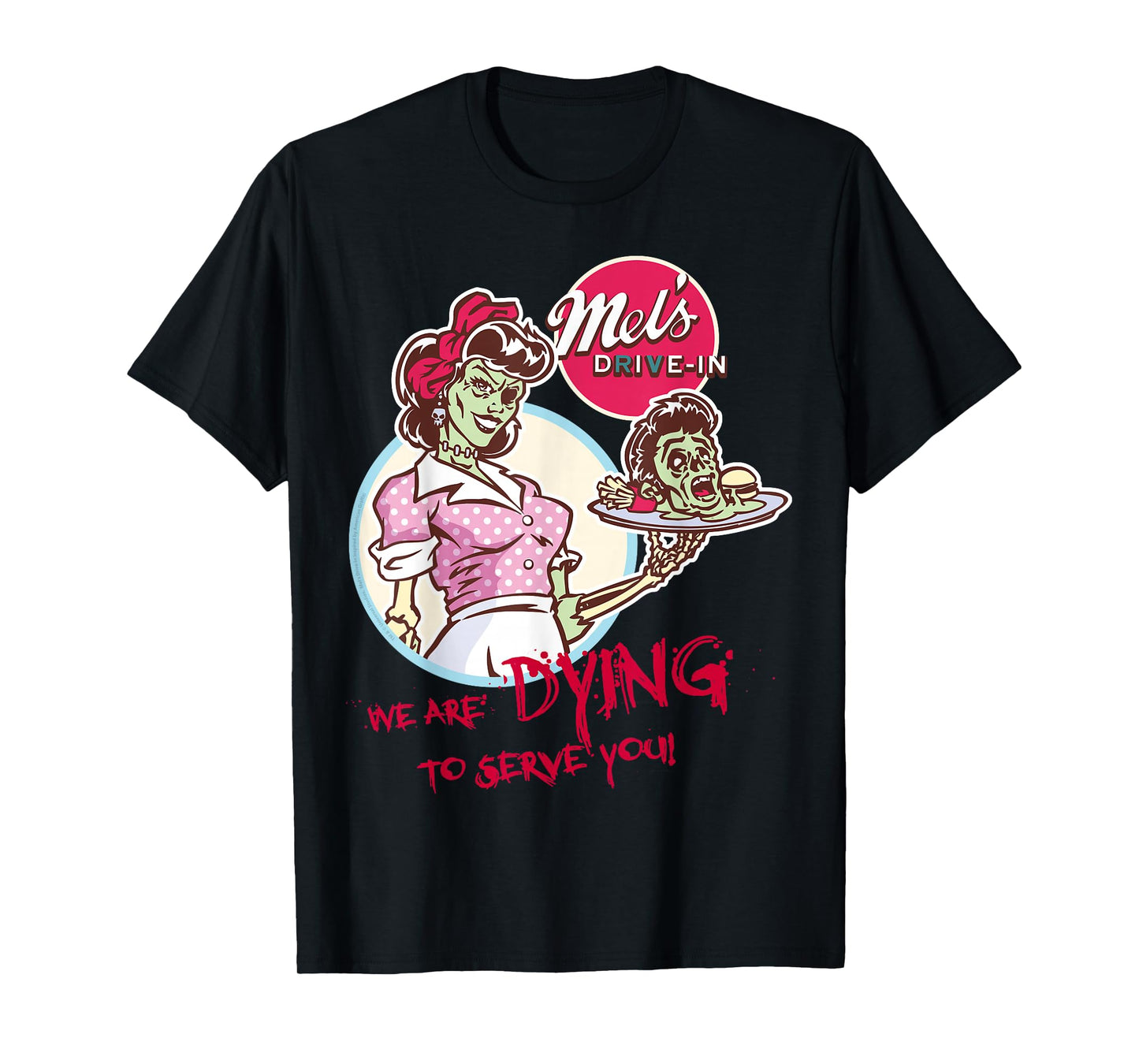 Halloween Horror Nights Mel’s Zombie Diner Front & Back T-Shirt