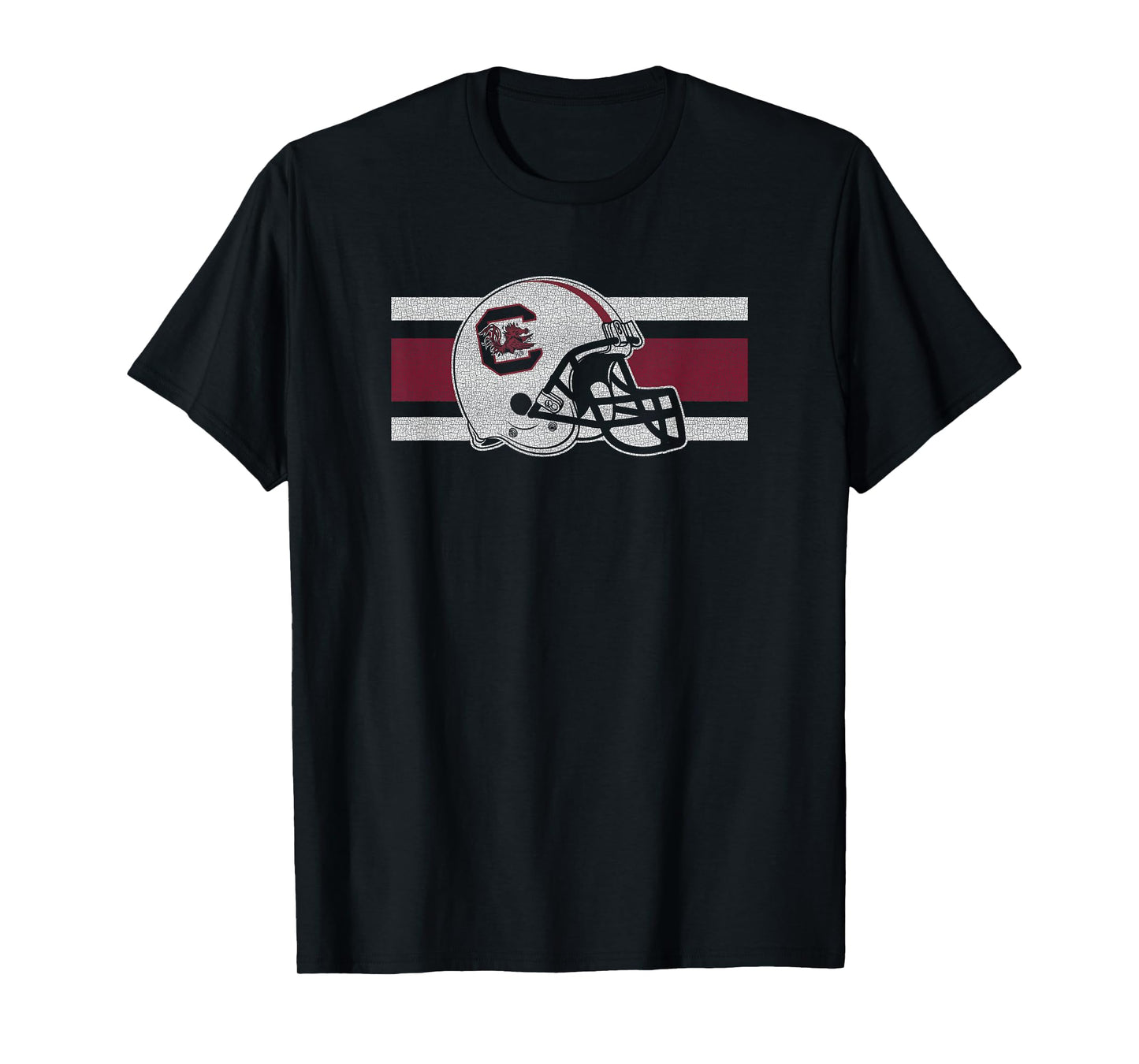 South Carolina Gamecocks Football Retro Helmet Black T-Shirt