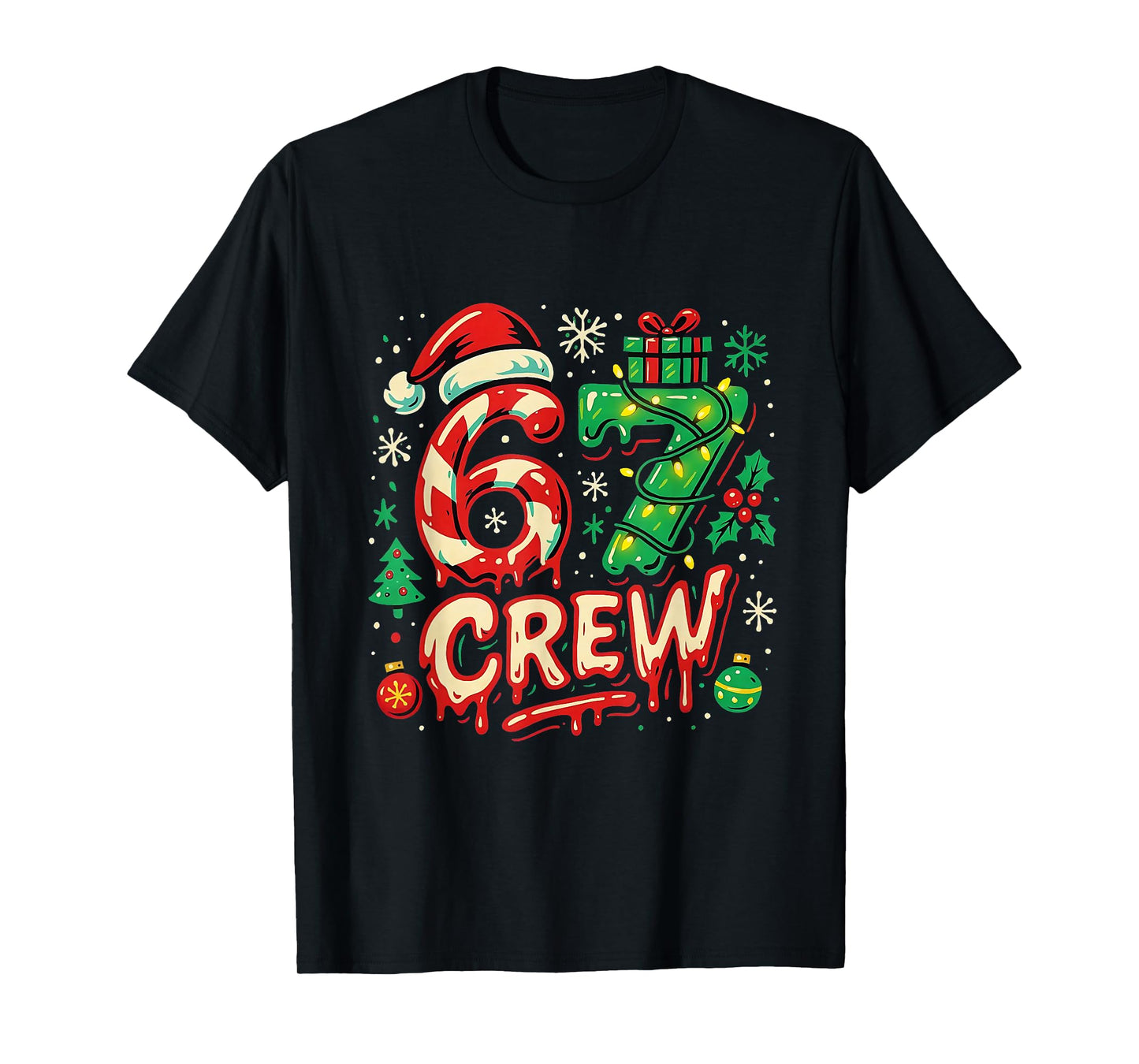 67 Crew Matching Christmas Family Meme Holiday Design T-Shirt