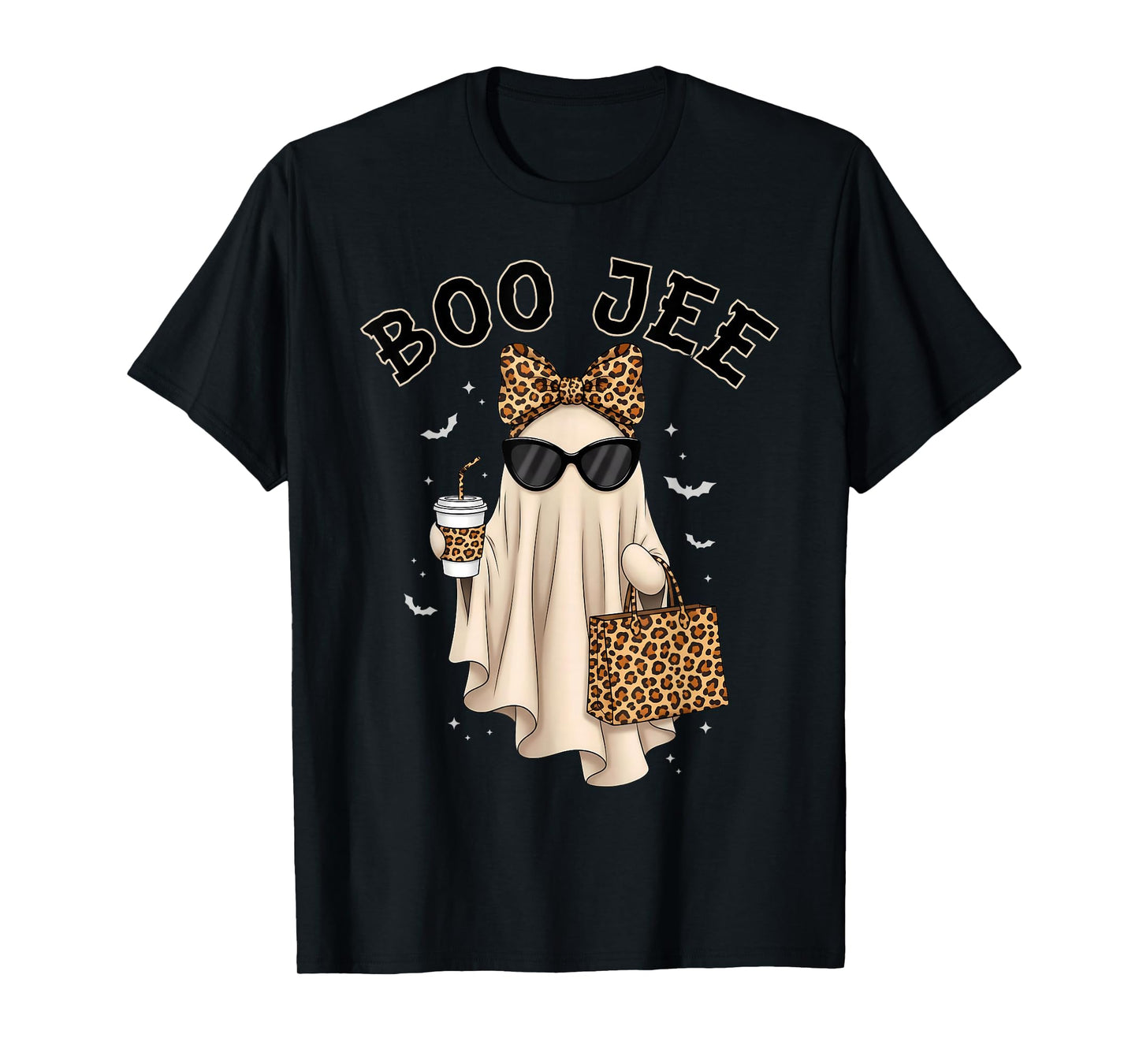 Boo JEE Boujee Ghost Halloween October Vibes Spooky Ghost T-Shirt