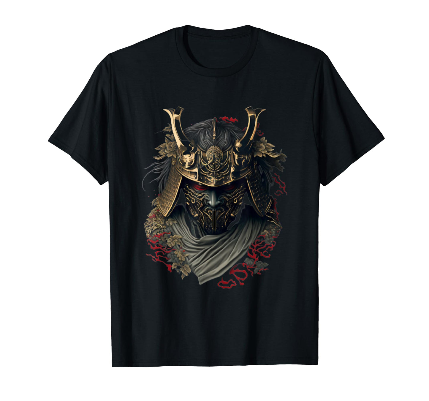Samurai Helmet Warrior Bushido Oni Mask Japanese Culture T-Shirt