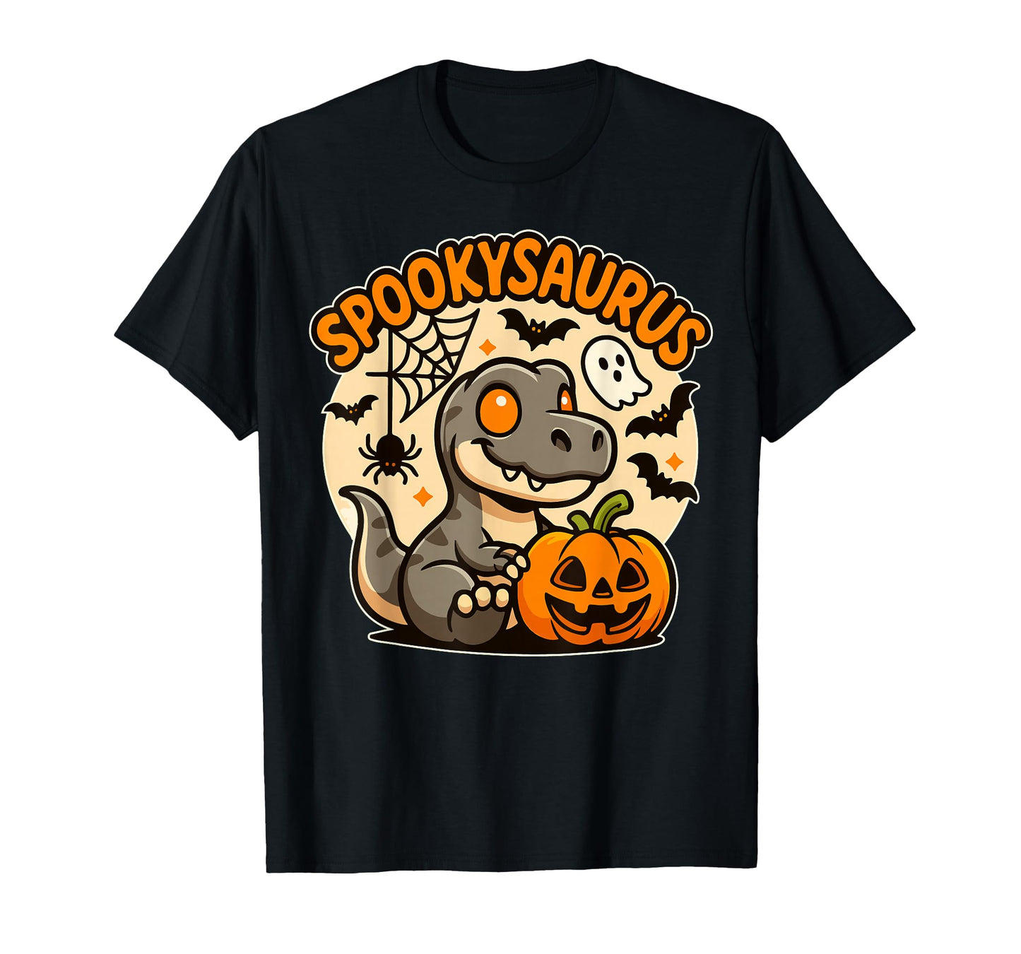 SpookySaurus Kids Halloween Dinosaur Kids Toddler Boys Youth T-Shirt