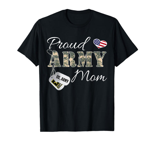 Proud Army Mom Army Graduation Gift Military Mom T-Shirt T-Shirt