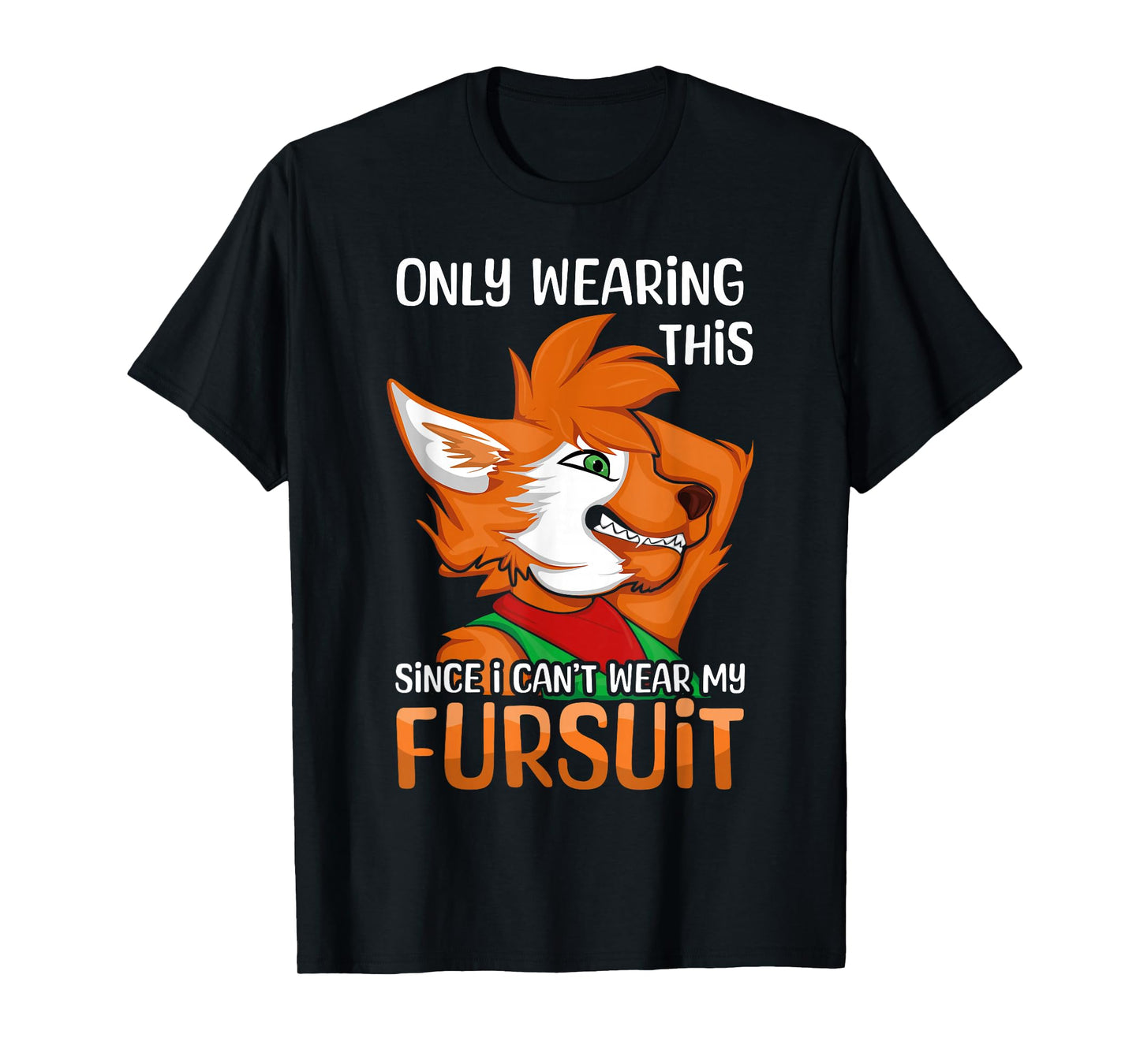 Kawaii Fox Proud Furry Tail Ear Furry Person Cosplay Fursuit T-Shirt