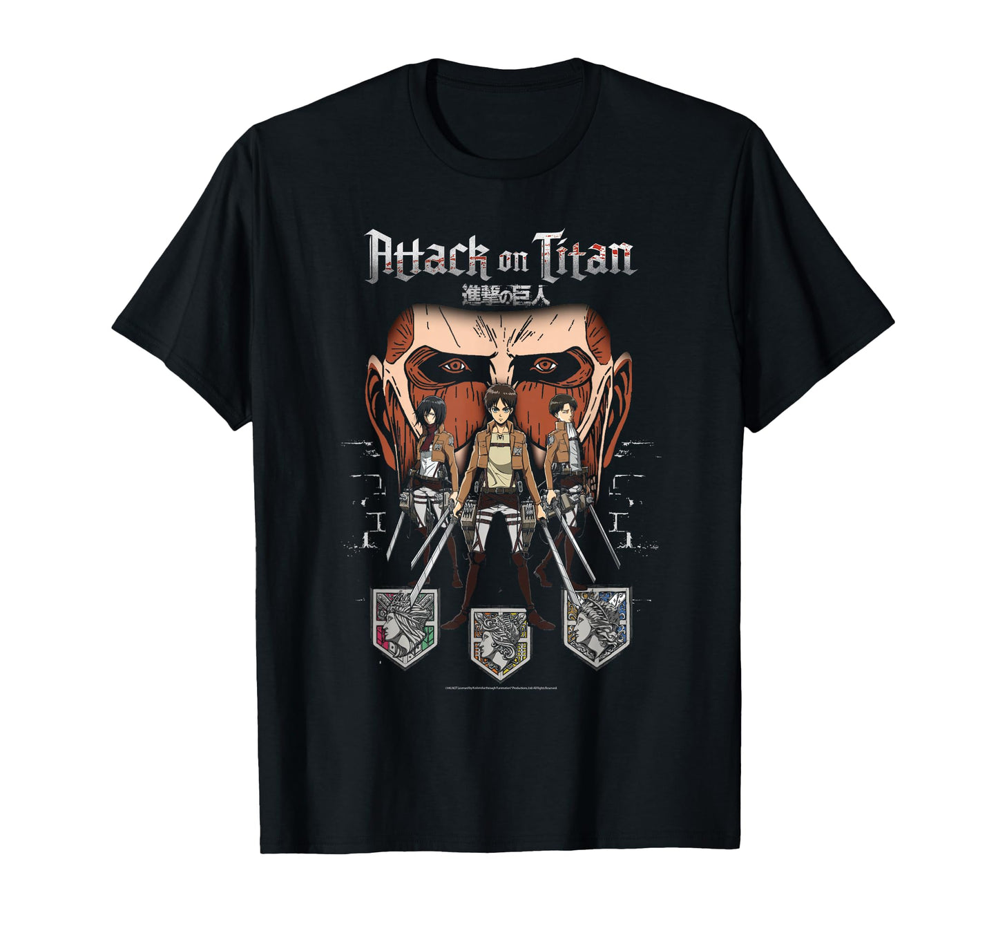 Attack on Titan Titan in Shadows Anime T-Shirt