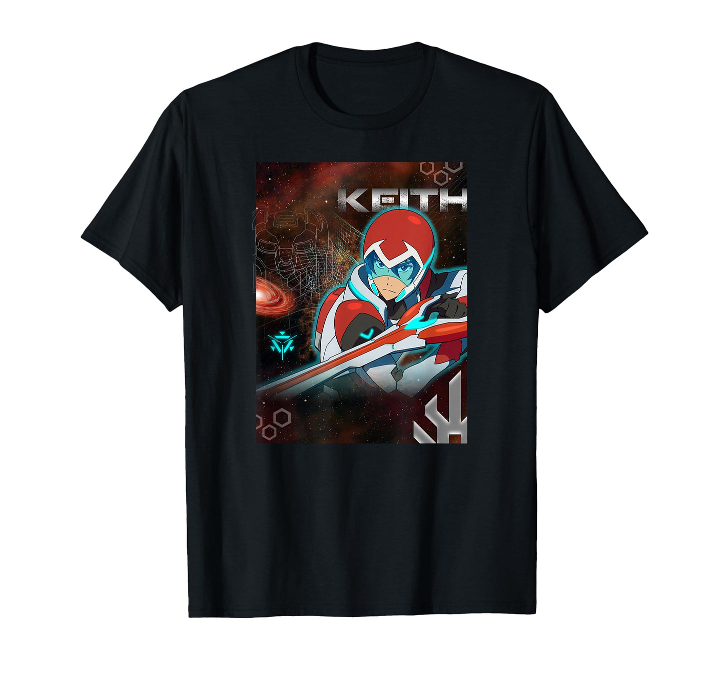 Voltron Legendary Defender Keith Red Lion in Action T-Shirt T-Shirt