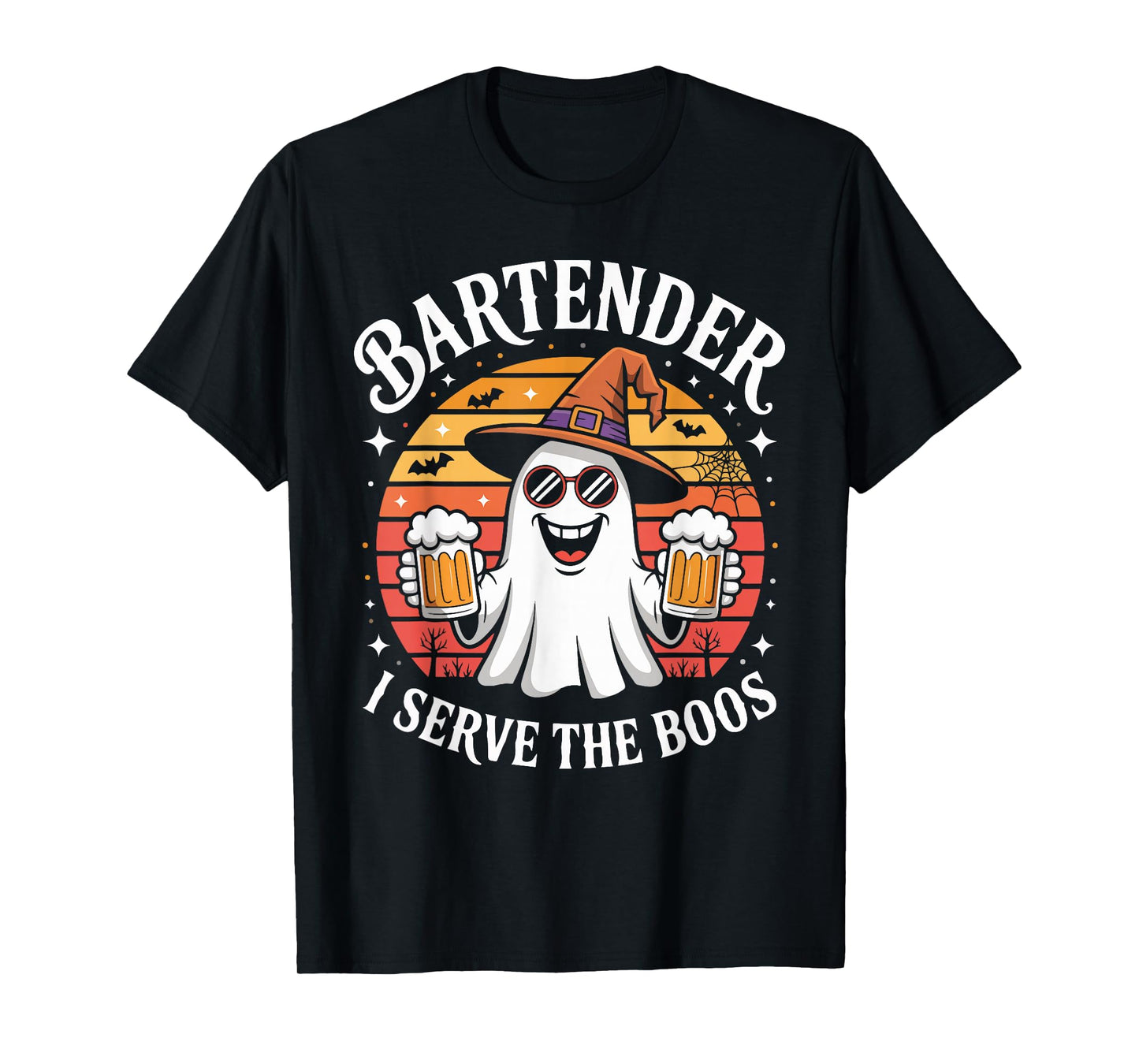 Bartender I Serve The Boos Halloween Costume T-Shirt