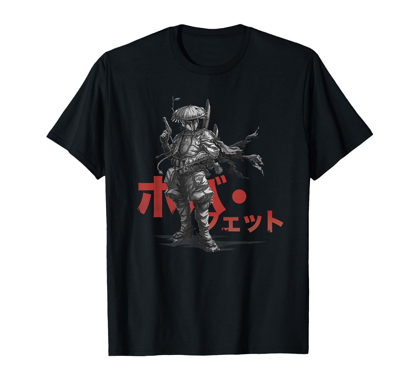 Star Wars: Visions Anime The Duel Japanese Samurai Boba Fett T-Shirt