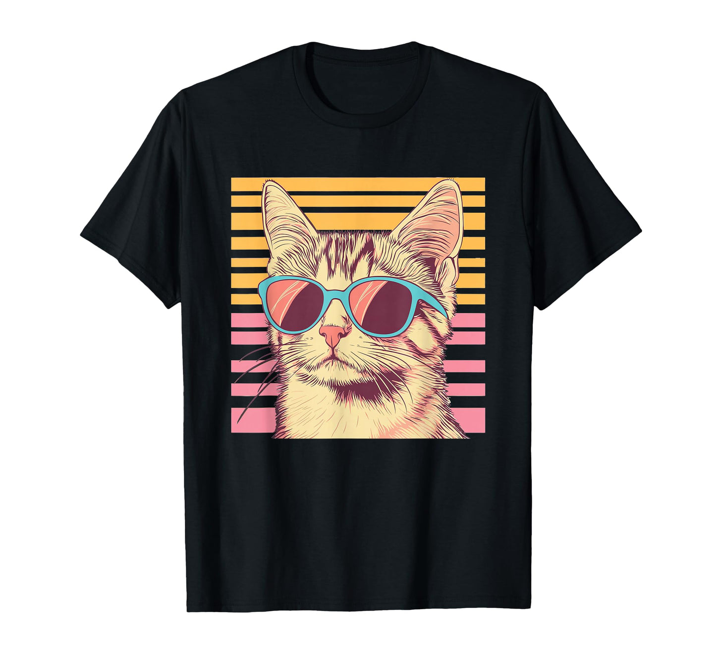 Retro Cat with Sunglasses I Kids Cat T-Shirt