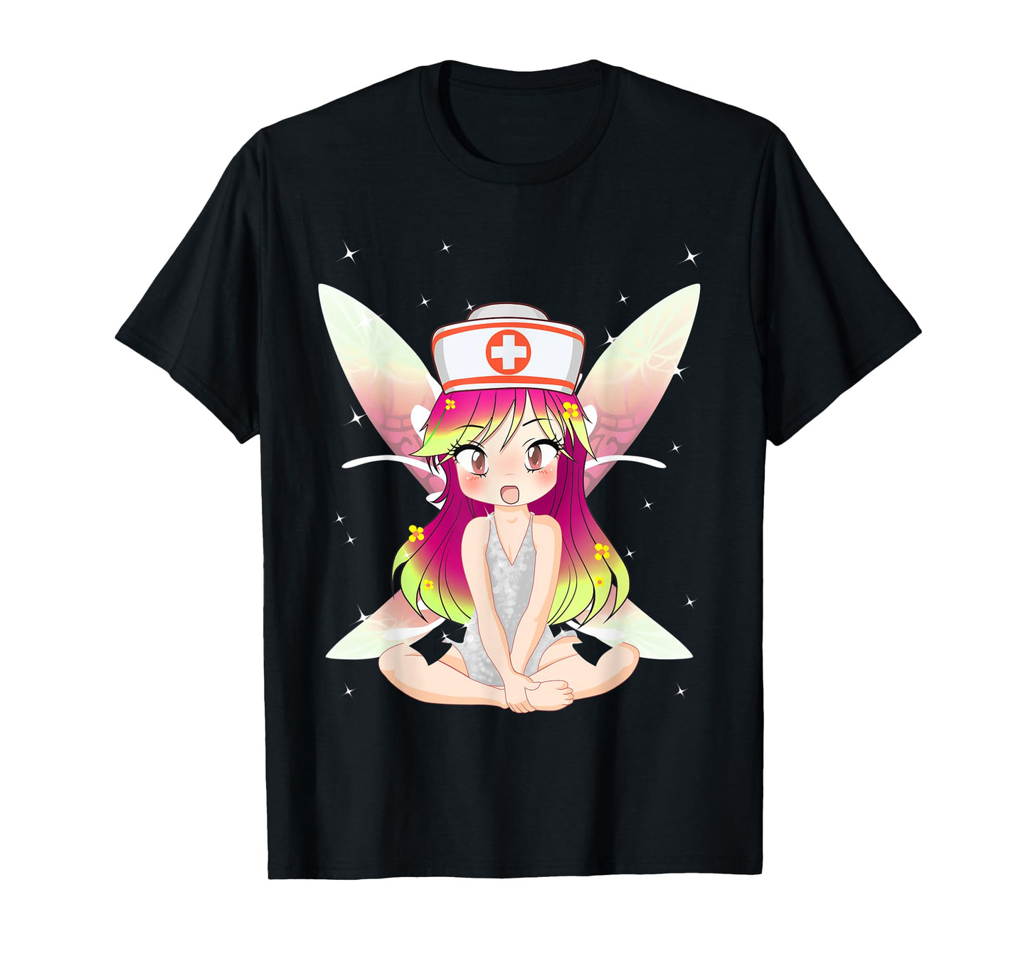 Anime Pixie Fairy Nurse Appreciation International Nurse Day T-Shirt