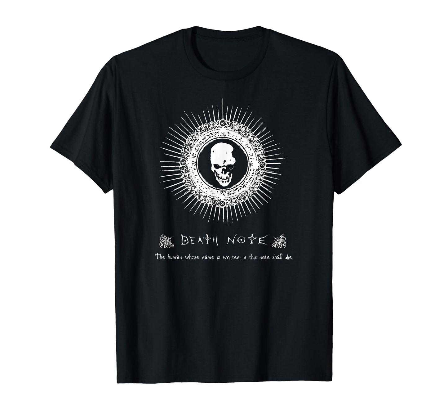 Death Note Skull Icon with Directions Anime T-Shirt