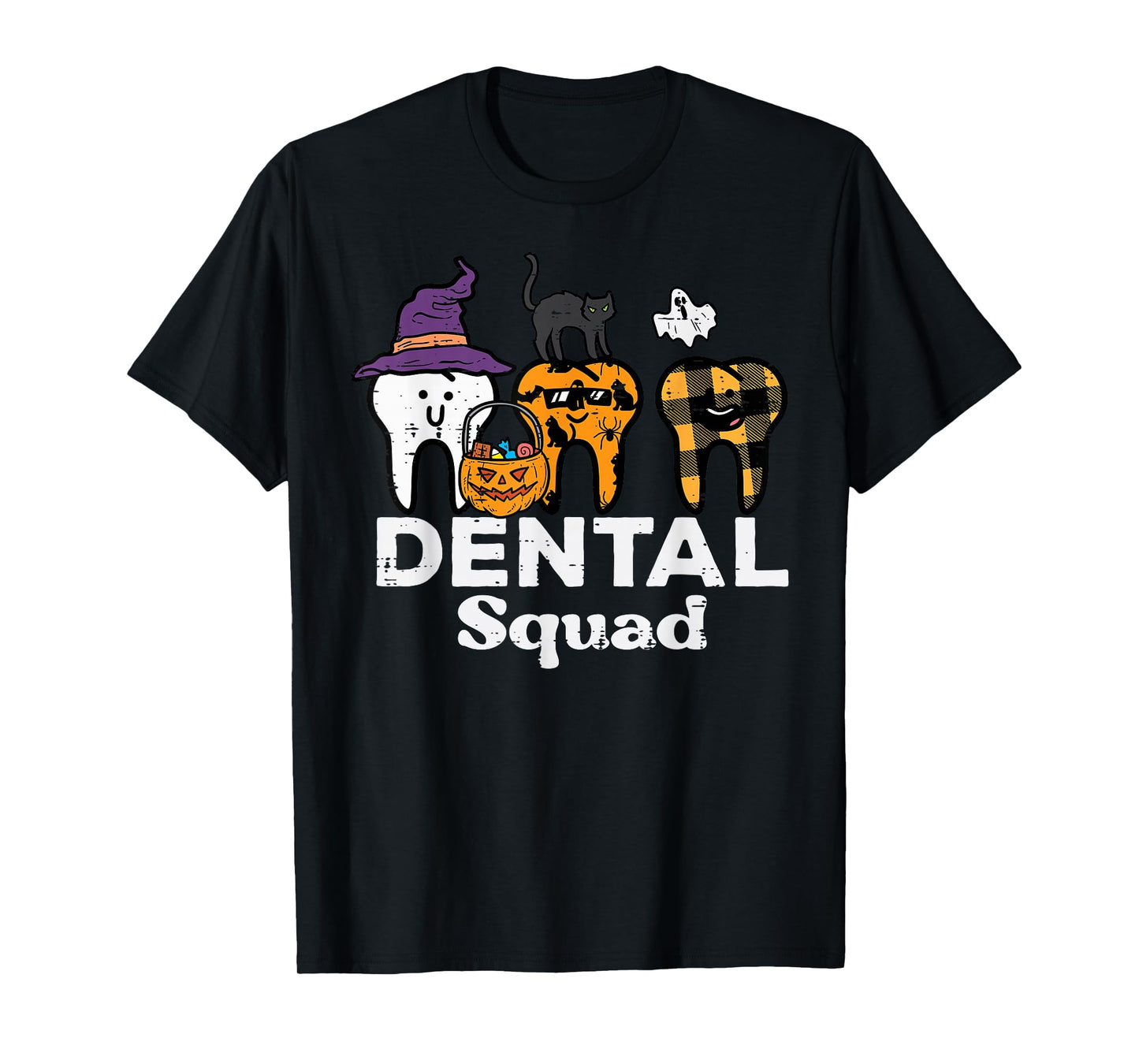 Halloween Dental Squad Teeth Funny Costume Dentist Women Men T-Shirt