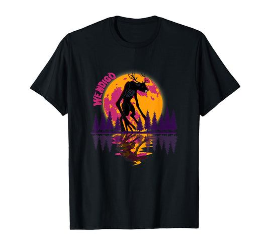 Cryptid Full Moon and Wendigo T-Shirt