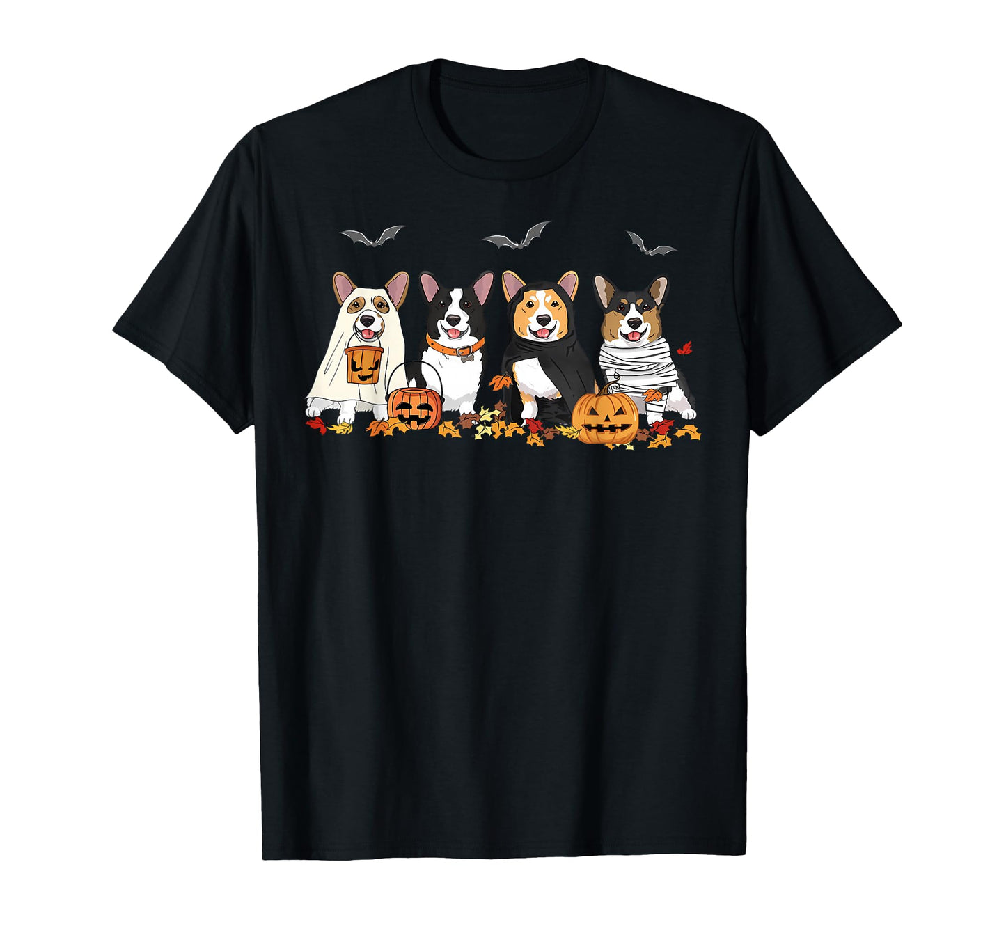 Halloween Corgi Ghost Spooky Corgi Lovers Dog Mama Papa Gift T-Shirt