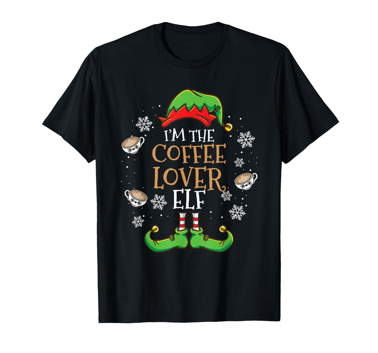 Im The Coffee Lover Elf Christmas T-Shirt