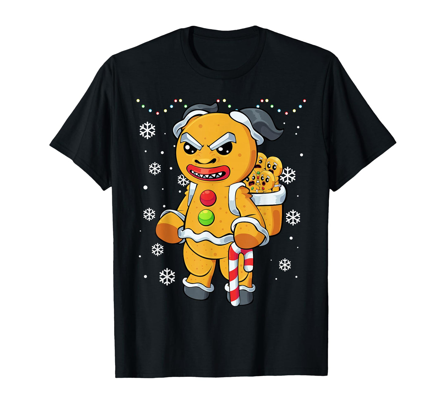 Christmas Gingerbread Man Krampus T-Shirt