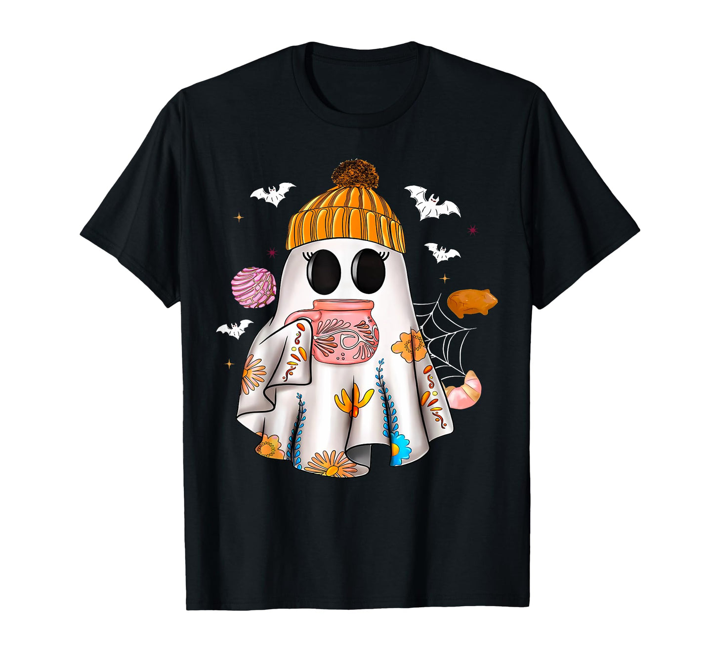 Ghost Spanish Halloween Mexican Spooky Conchas And Cucuys T-Shirt