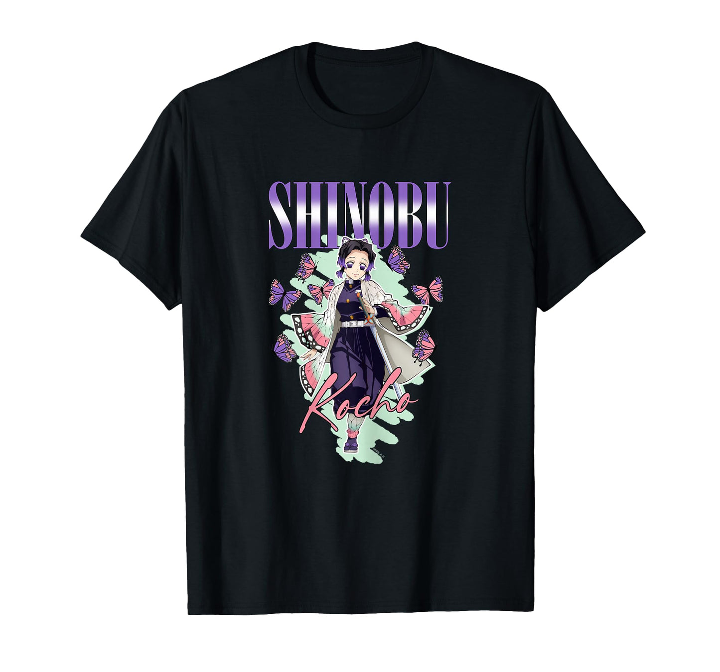 Demon Slayer: Kimetsu no Yaiba Shinobu Kocho Swift Butterfly T-Shirt