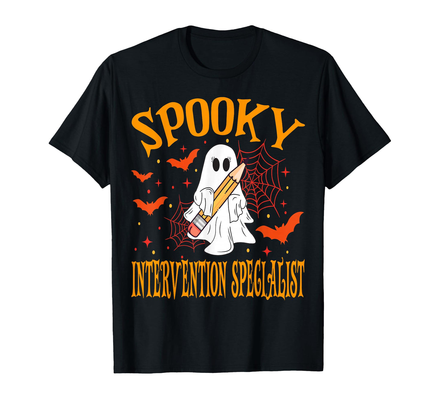 Spooky Intervention Specialist Halloween School T-Shirt