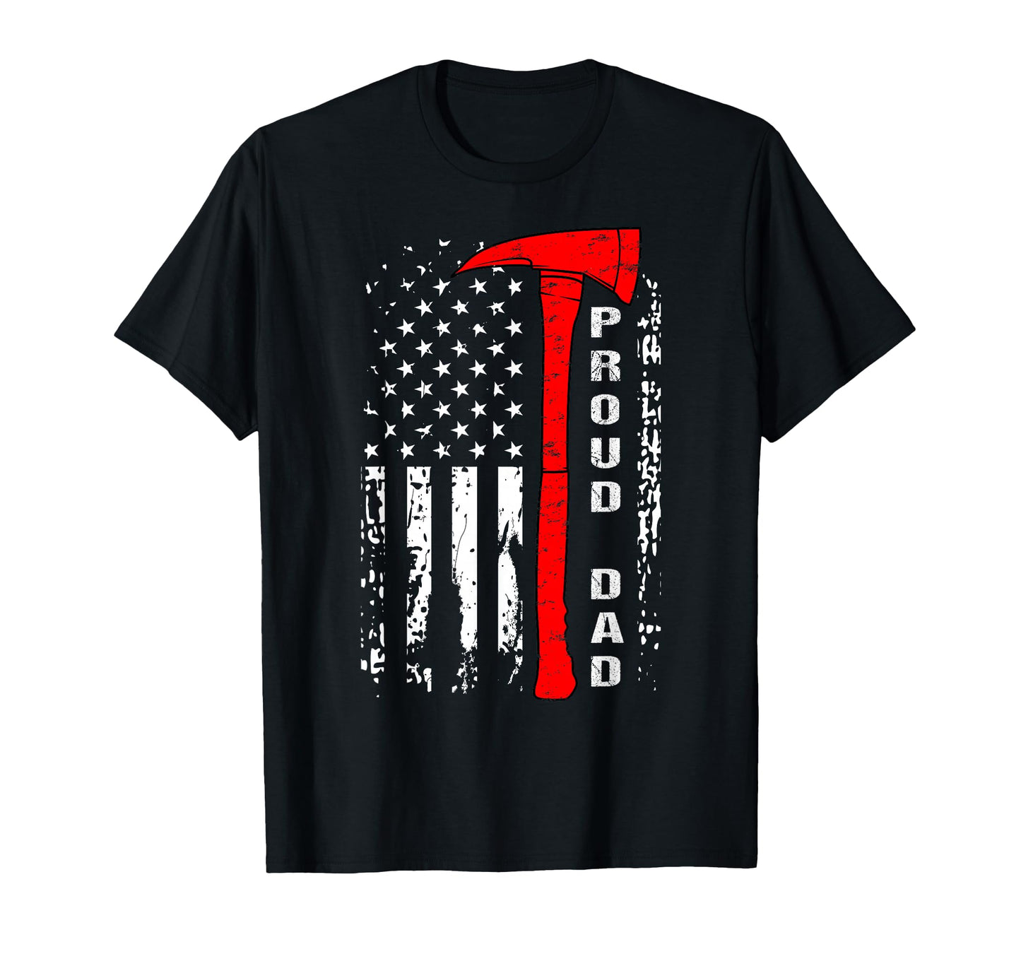 Firefighter Dad Shirt Proud Dad of Brave Firefighter T-Shirt