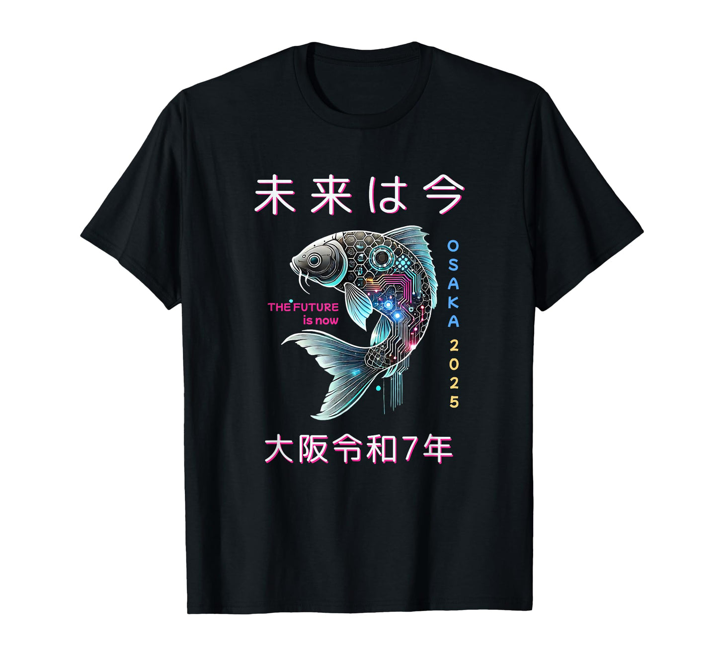 Osaka 2025 Japan Futuristic Koi Design. The Future is Now T-Shirt