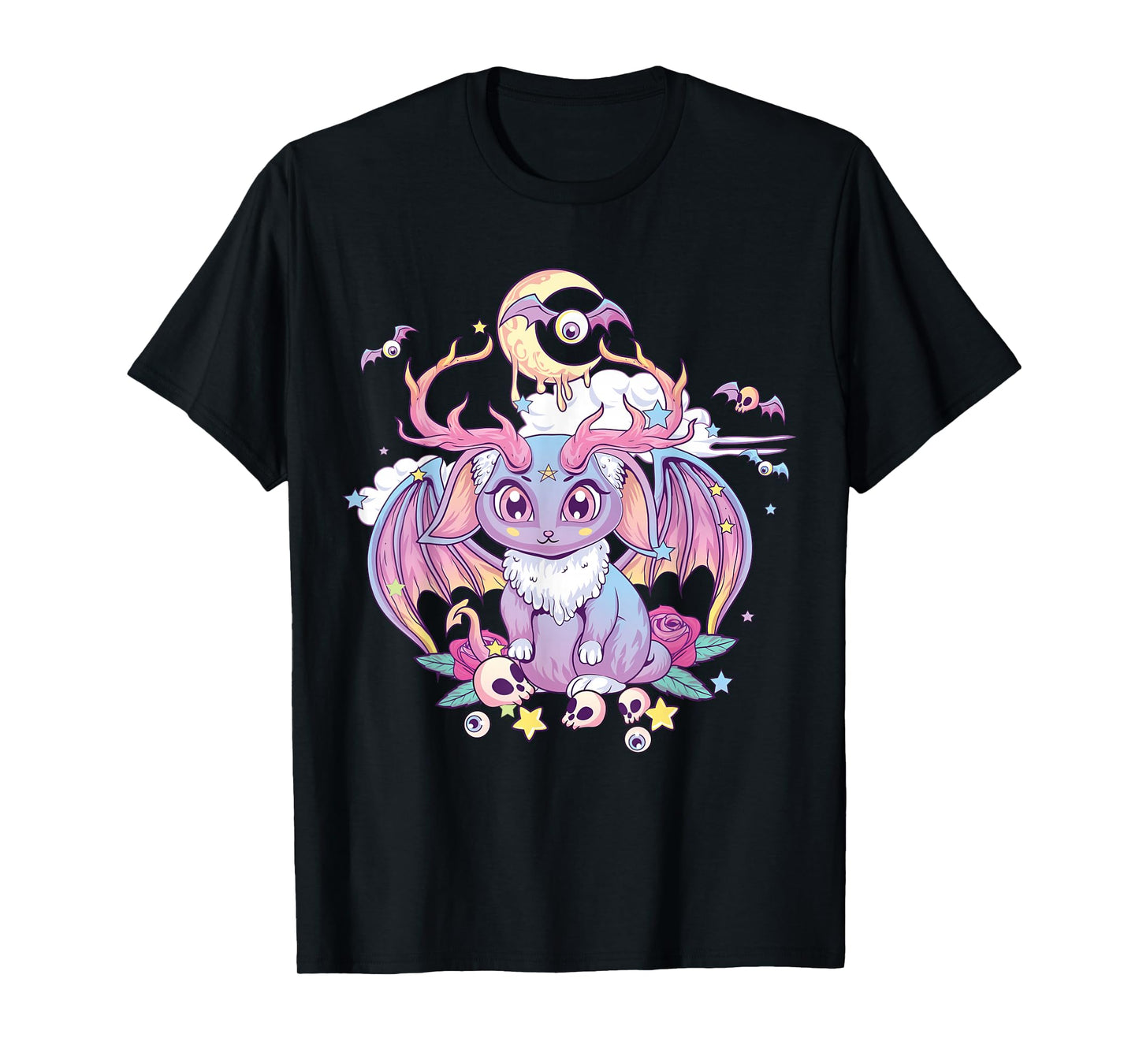 Pastel Goth Creepy Occult Satanic Jackalope Kawaii Menhera T-Shirt