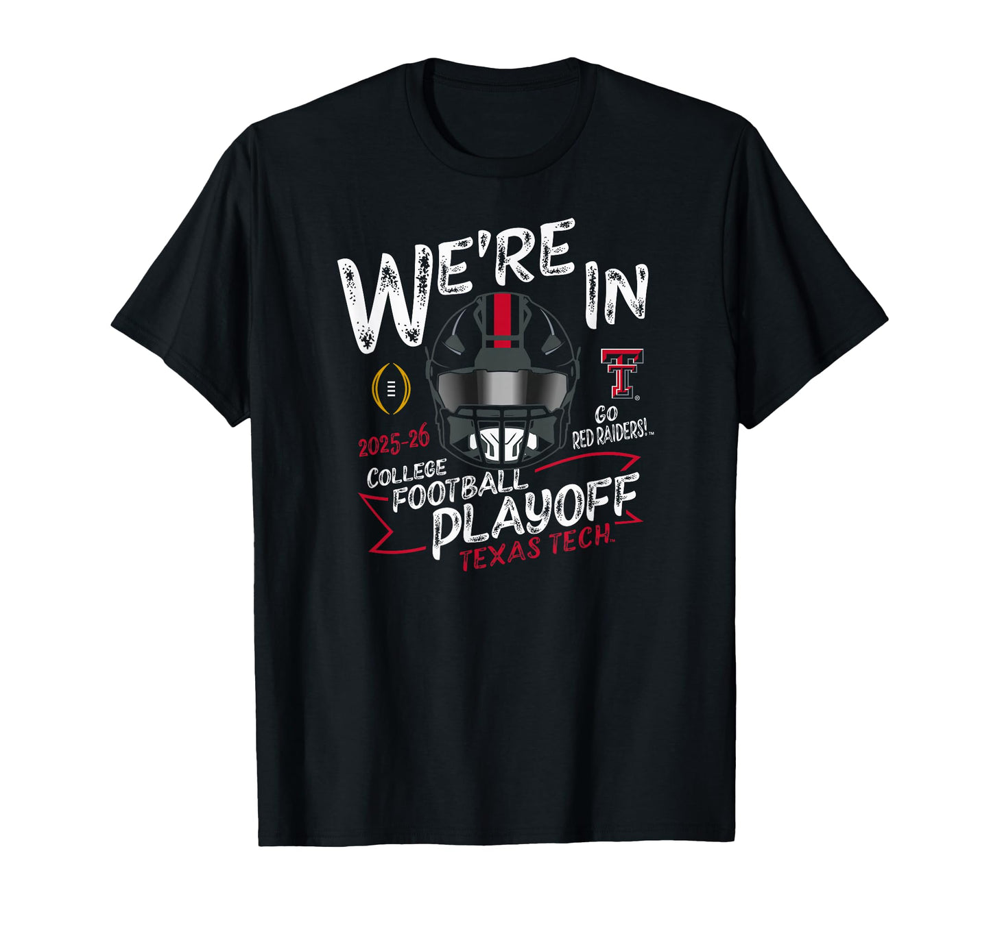 Texas Tech Red Raiders College Football Playoff 2025-26 CFP T-Shirt