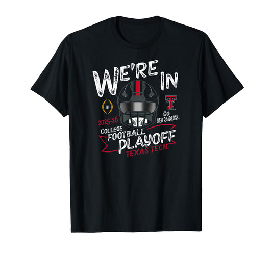 Texas Tech Red Raiders College Football Playoff 2025-26 CFP T-Shirt