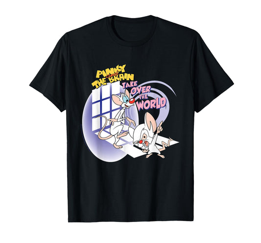 Animaniacs Pinky and The Brain Take Over The World T-Shirt
