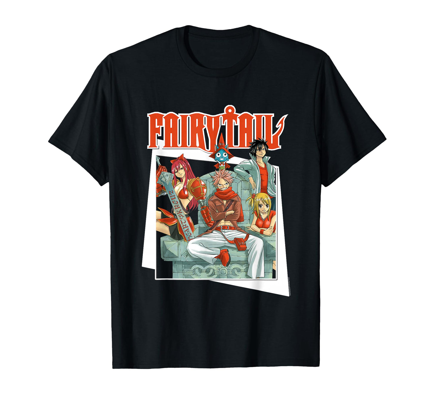 Fairy Tail Manga All Red Team Natsu T-Shirt