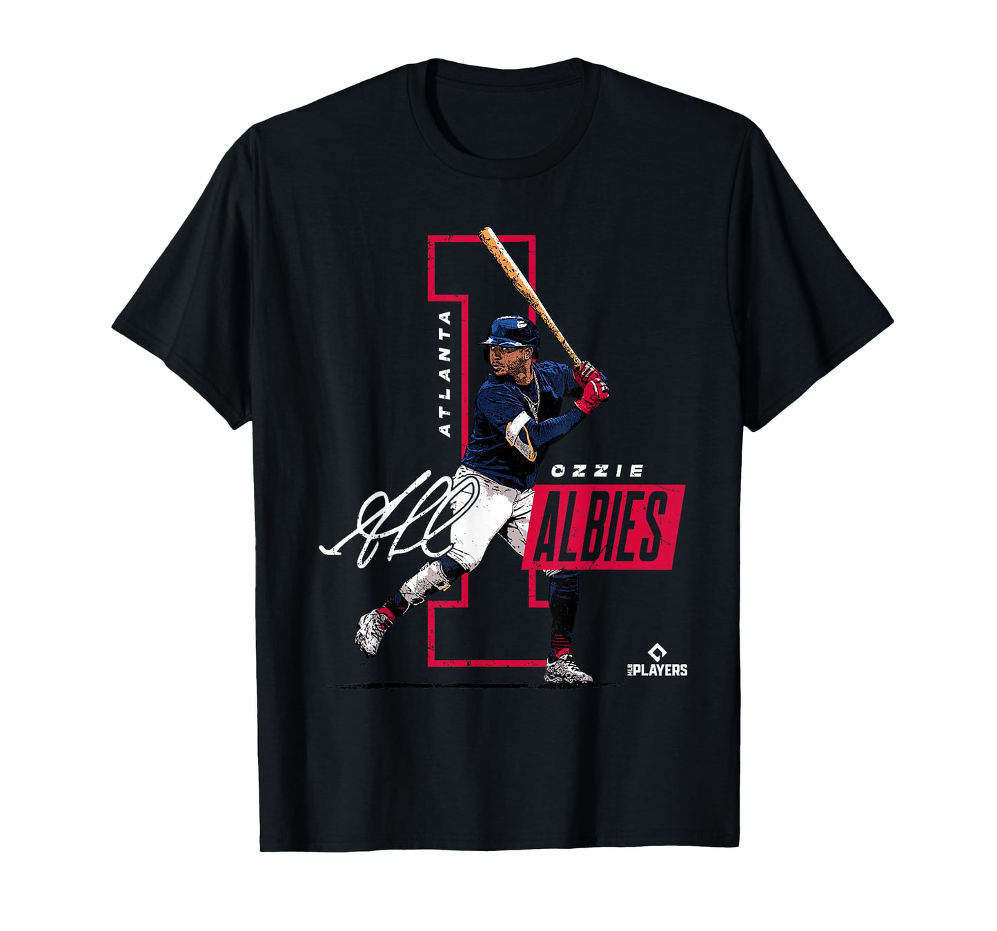 Ozzie Albies | Atlanta Baseball MLB Players | MLBALB4010 T-Shirt