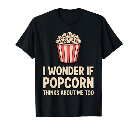 Funny Popcorn Themed for Men Women Adults Kids Popcorn Lover T-Shirt