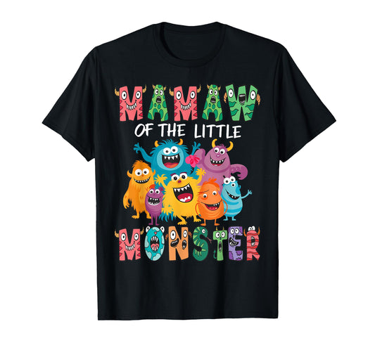 Mamaw Of The Little Monster Kids 1St Birthday Party T-Shirt