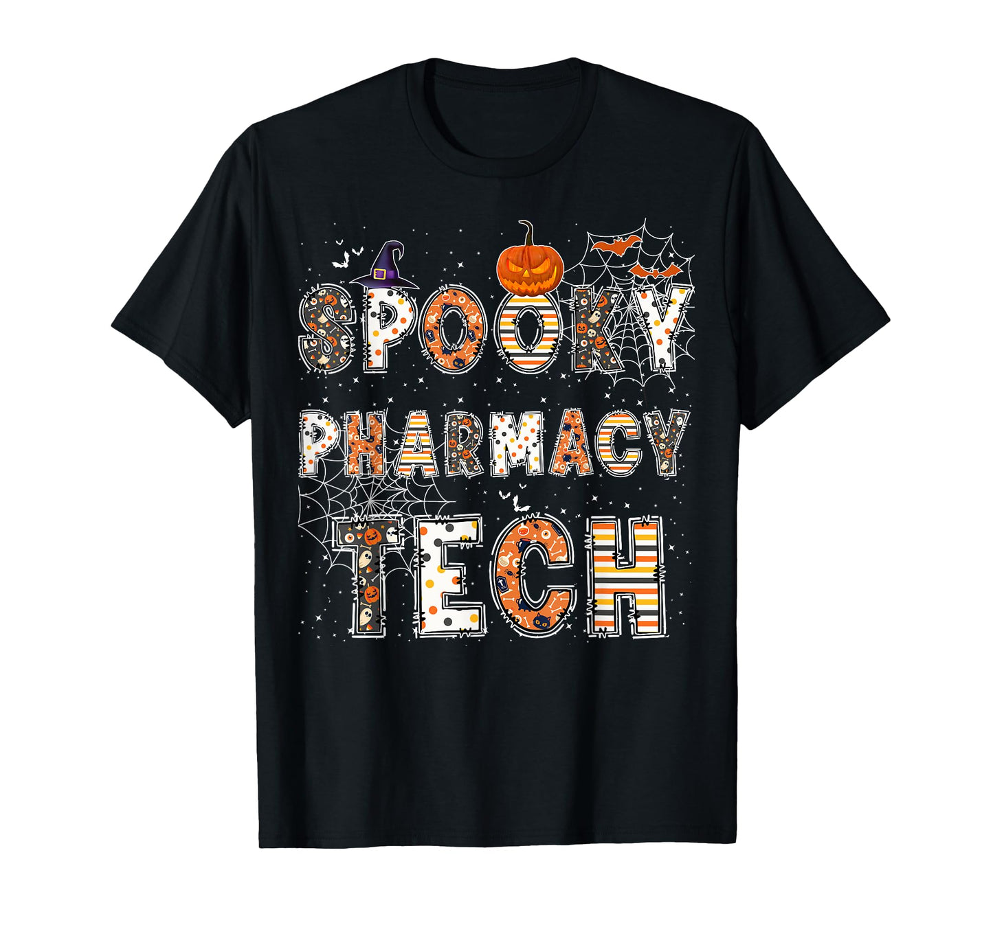 Spooky Pharmacy Technician Halloween Costume Pharmacy Tech T-Shirt