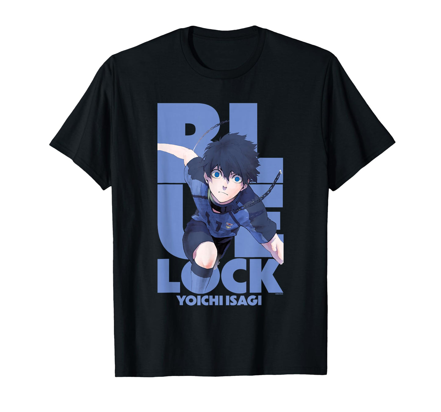 Blue Lock Yoichi Isagi Running Through Big Chest Portrait T-Shirt
