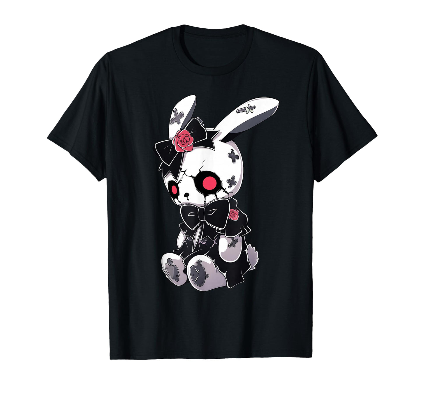 Kawaii Rabbit Goth Bunny Cute E-Girl Gothic Outfit Grunge T-Shirt