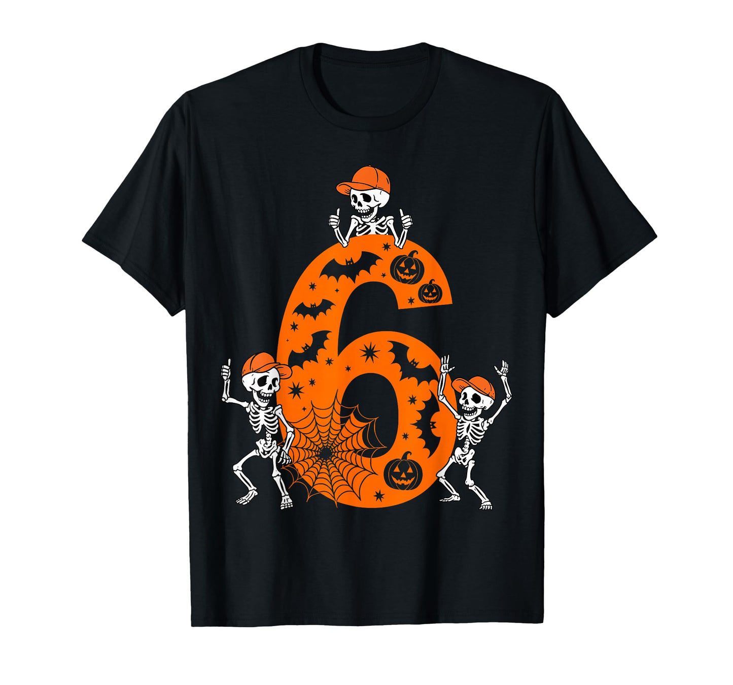 Six Seven Meme 6 7 Halloween Costume Dancing Skeleton T-Shirt