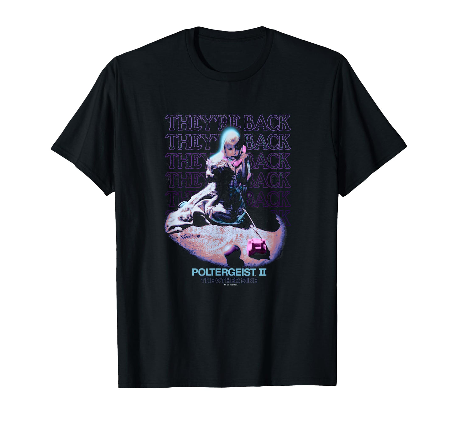 Poltergeist II Carol Ann They're Back Phone Call Halloween T-Shirt
