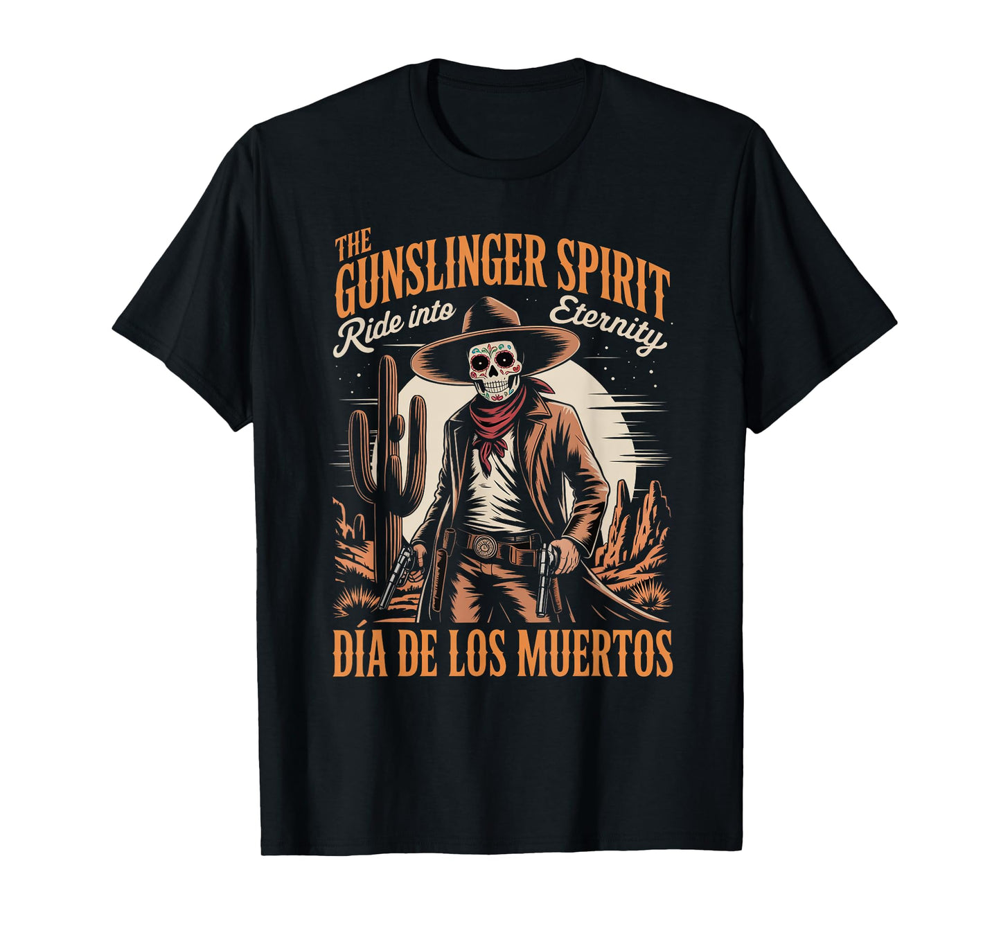 Cowboy Skeleton Día de Los Muertos T-Shirt