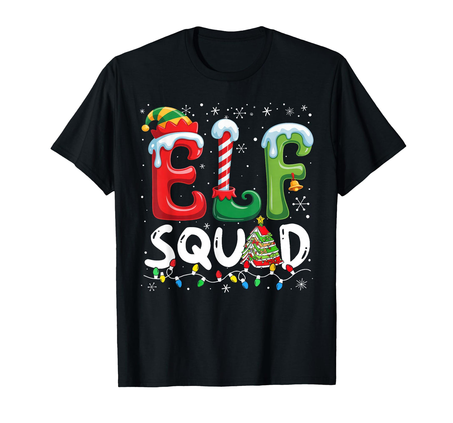 ELF Squad Funny Christmas ELF Student Teacher Men Women Kids T-Shirt