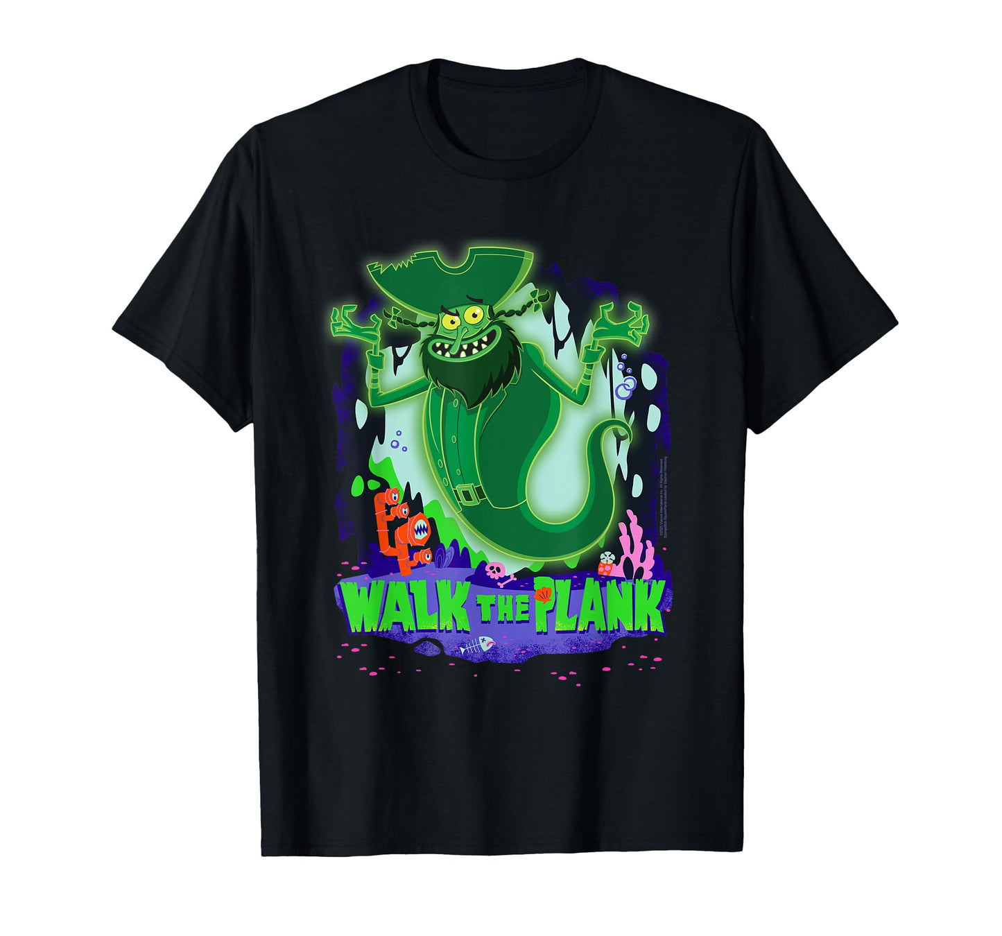 The Spongebob Movie Walk The Plank Flying Dutchman Cartoon T-Shirt