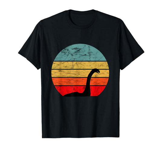 Loch Ness See Monster Retro Vintage Sunset Nessie T-Shirt