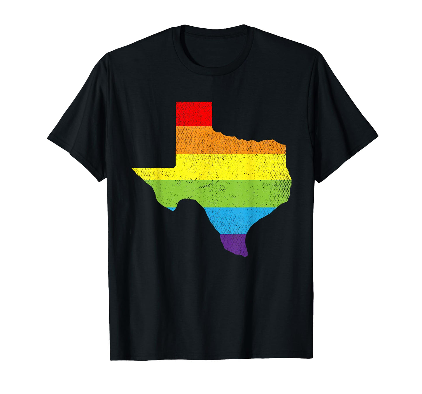 Texas Map Tshirt Gay Pride Rainbow Flag Shirt LGBT T-Shirt