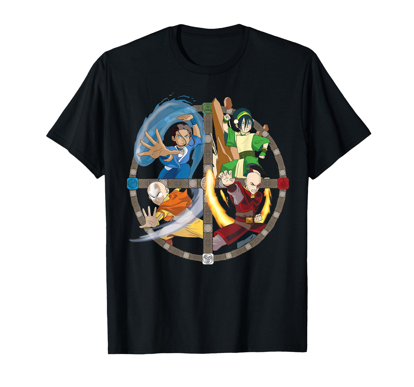 Avatar: The Last Airbender All Characters T-Shirt Small