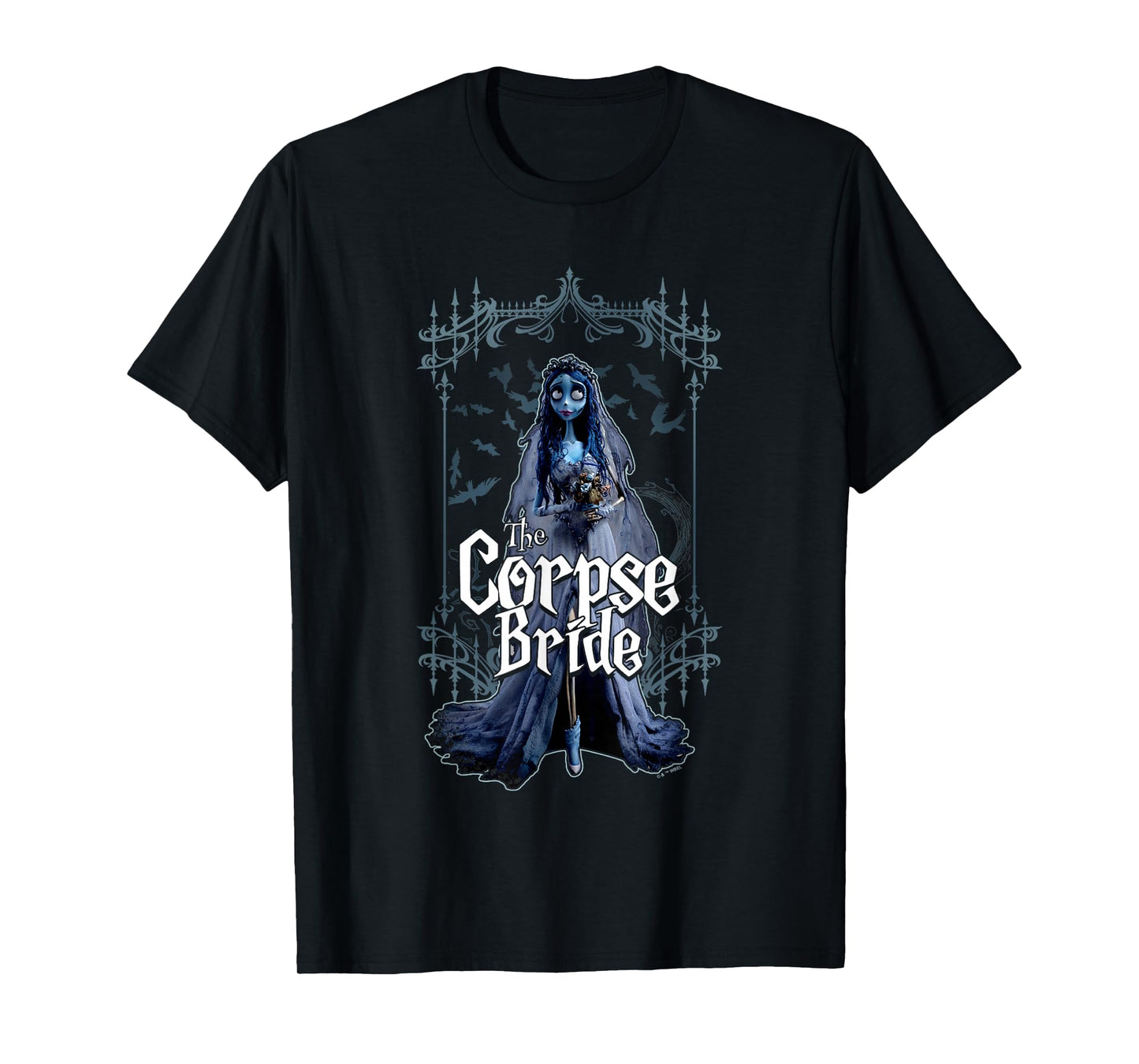 Corpse Bride Emily The Corpse Bride Scary Frame Portrait T-Shirt