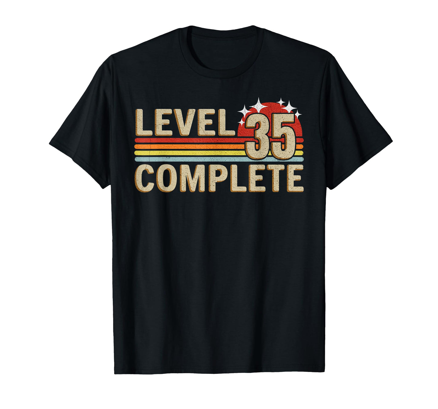 Level 35 Complete Gaming Vintage 35 Years Wedding T-Shirt