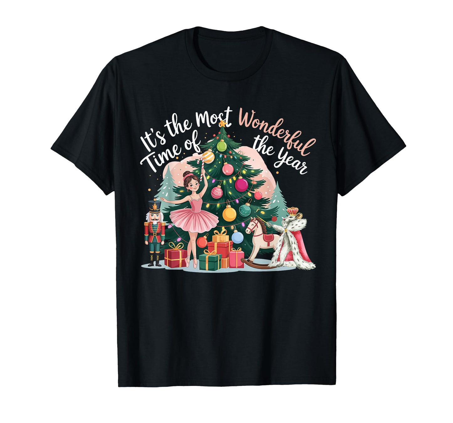 Let's Get This Party Crackin' Nutcracker Pink Christmas Xmas T-Shirt
