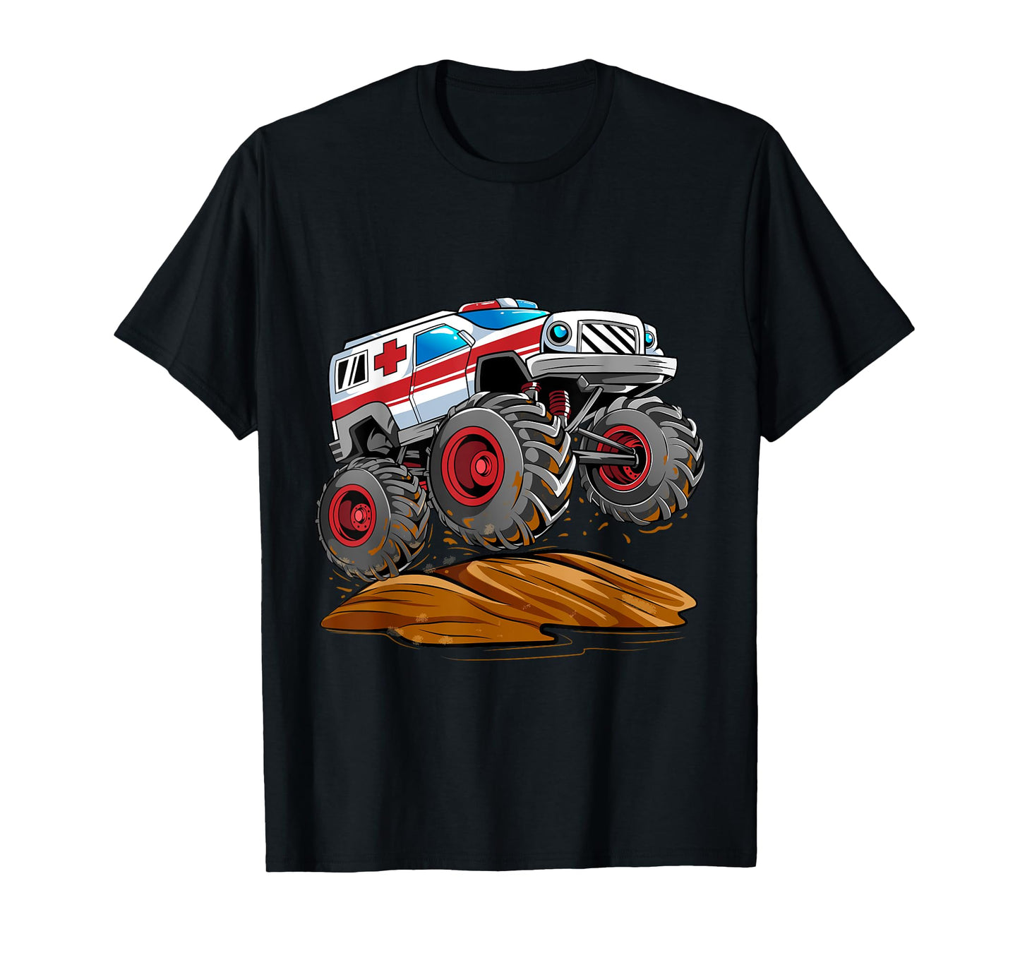 Monster Truck Ambulance Emergency Offroad Vehicles T-Shirt